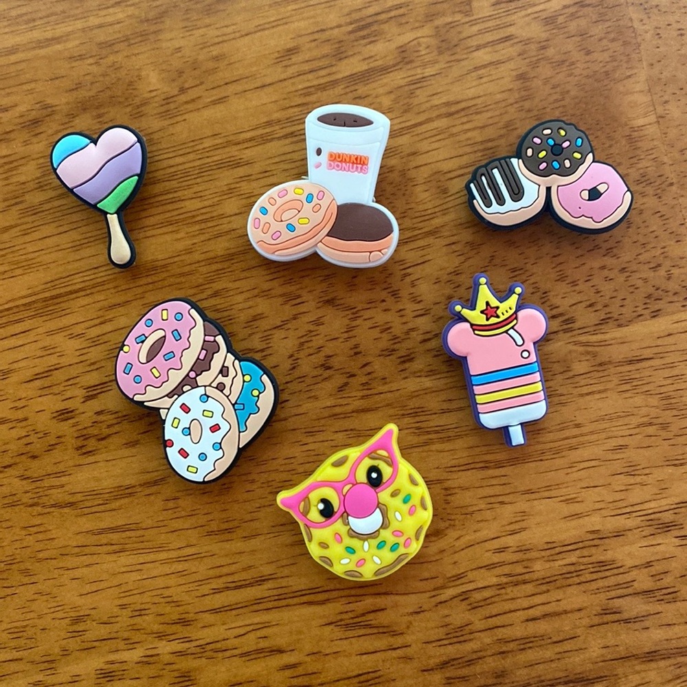 Crocs Jibbitz shoe charms • Dunkin Donuts & Sweet Treats